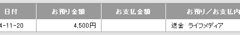 ライフメディアの謝礼
