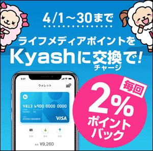 ライフメディアポイントバックキャンペーン